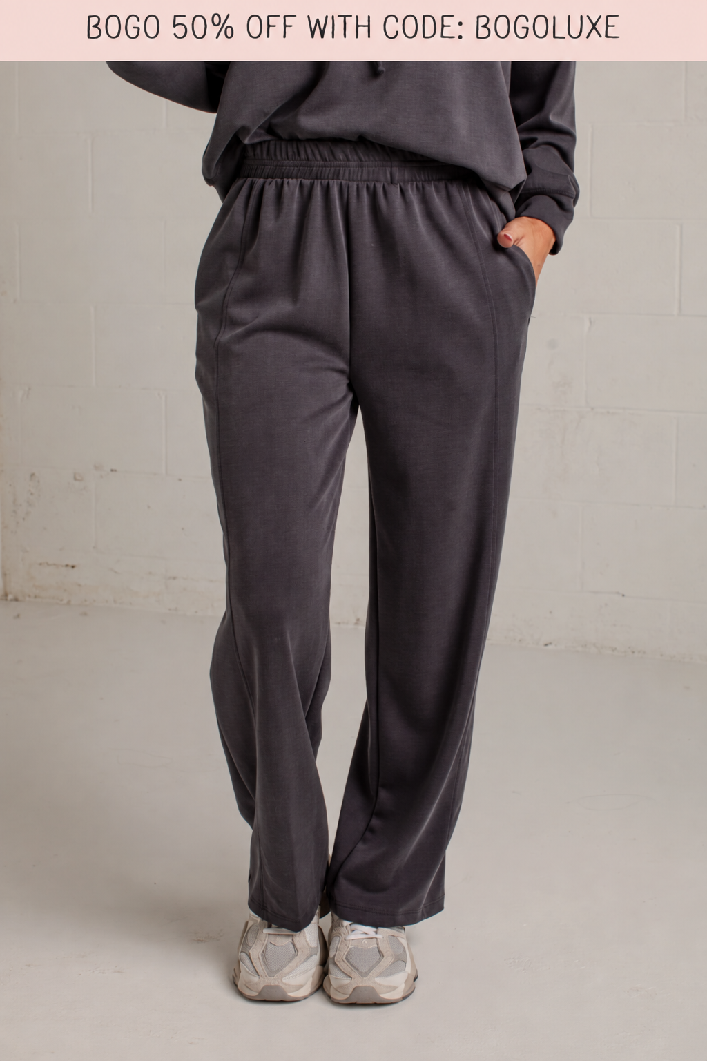 On My Way Charcoal Lounge Pants