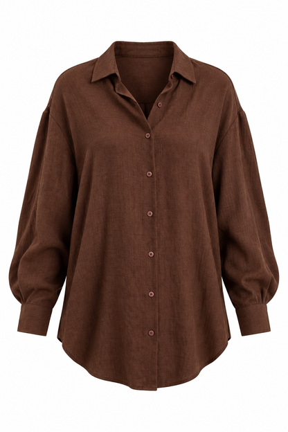 Allison Oversized Button-Up Blouse