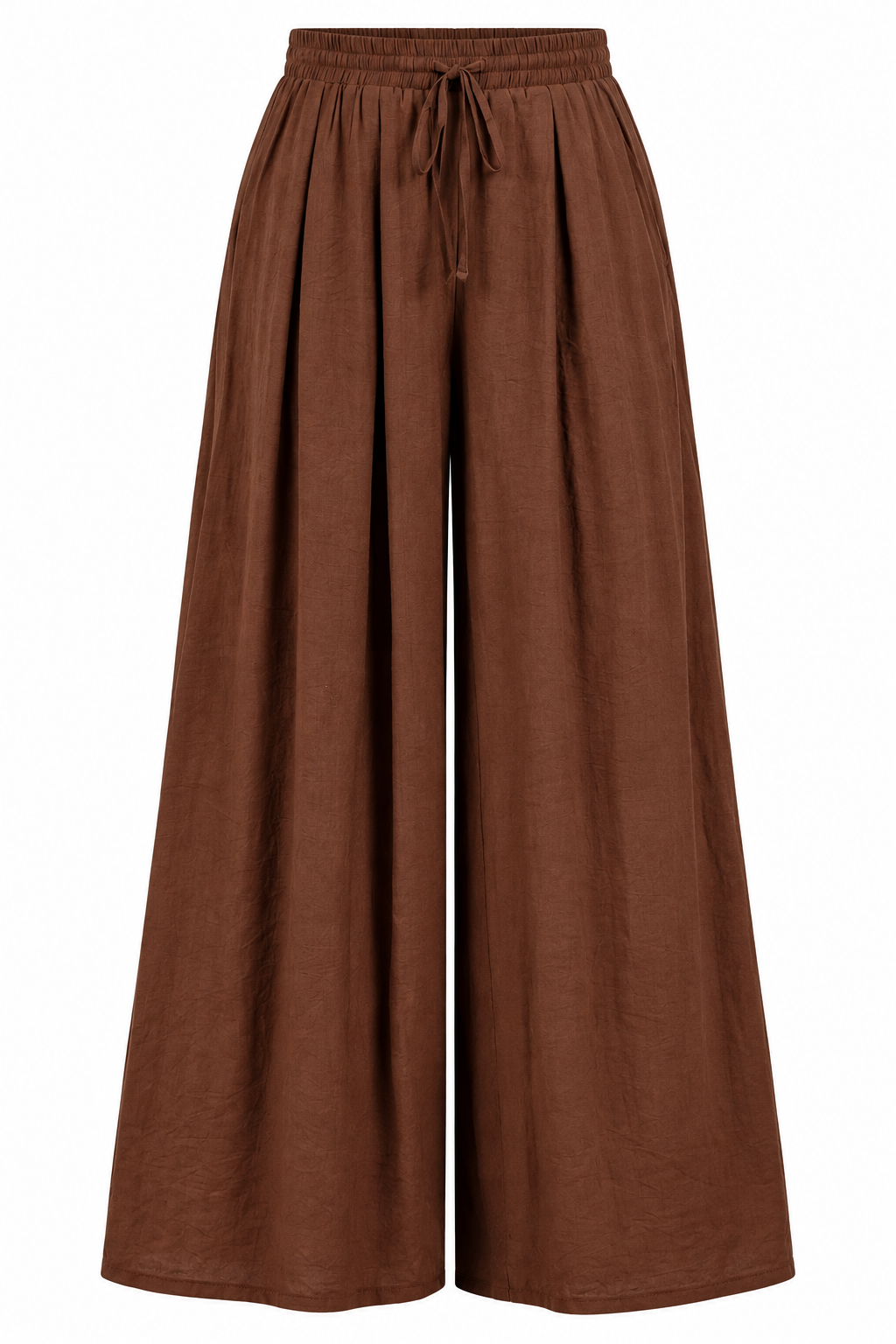 One More Toast Brown Wide Leg Pants