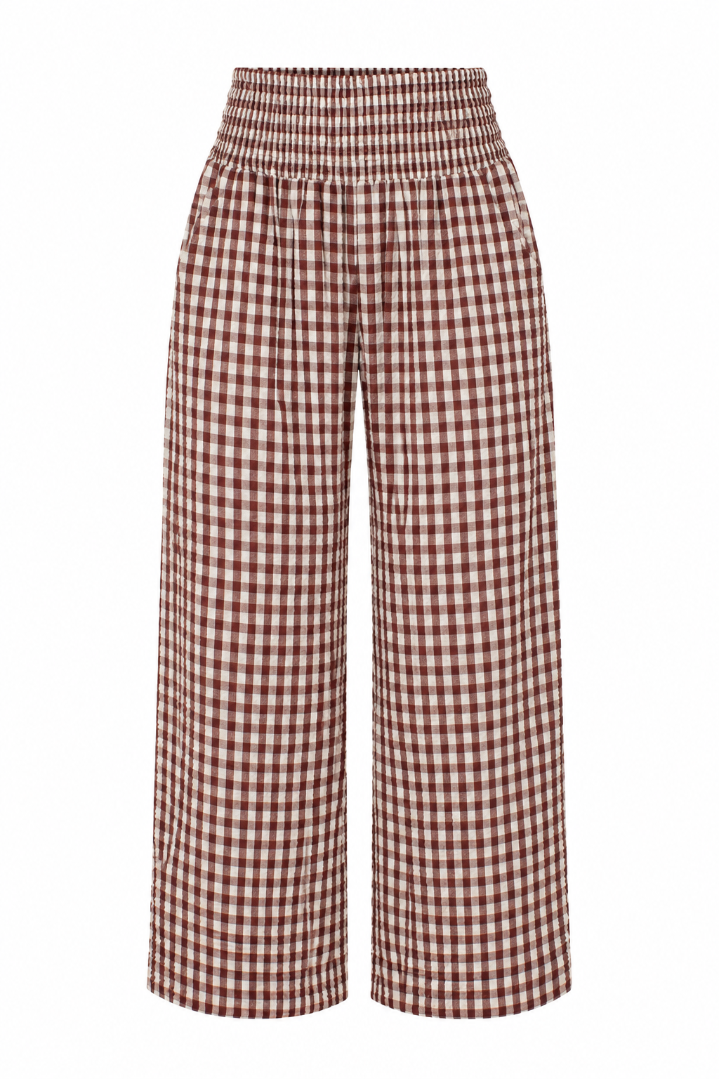 Picnic Date Wide Leg Gingham Pants
