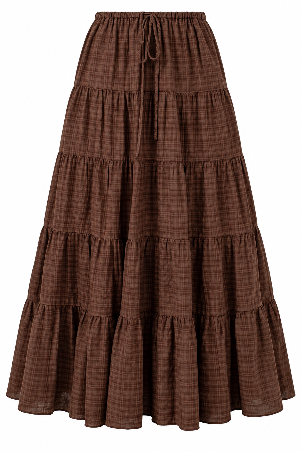 Countryside Chapters Plaid Maxi Skirt