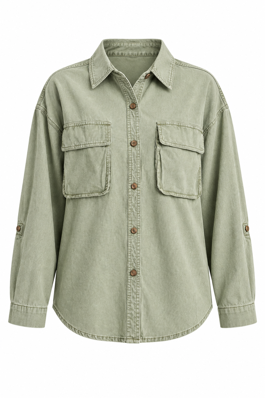 Orchard House Light Olive Long Sleeve Top