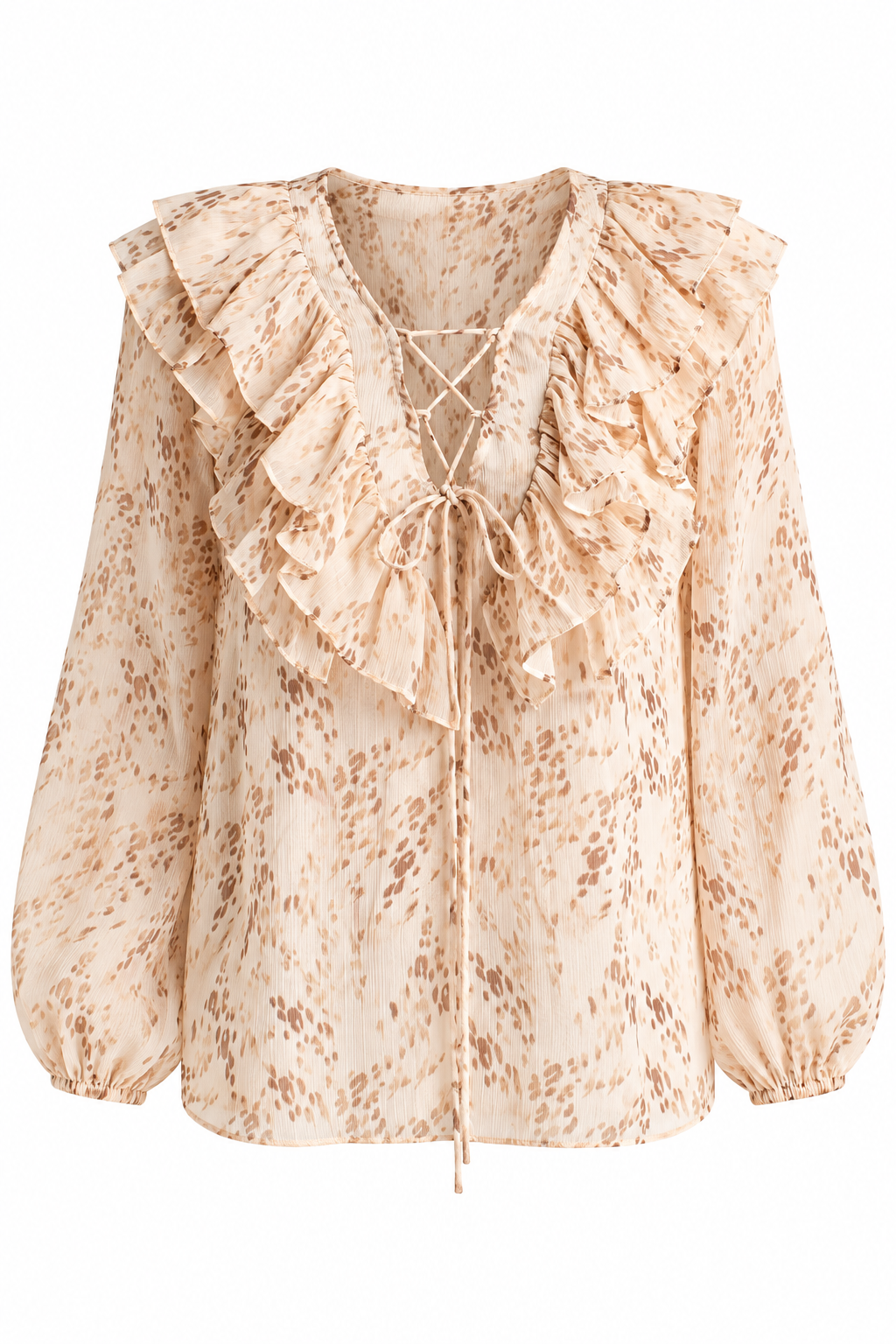 A Little Daydream Cream Printed Blouse