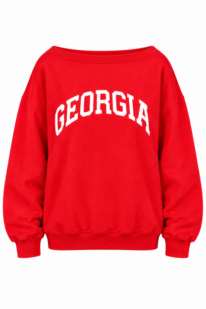 Georgia Graphic Red Pullover