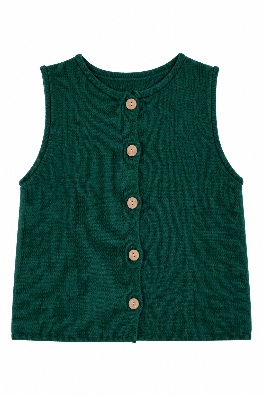 Polished Layers Button Front Knit Vest