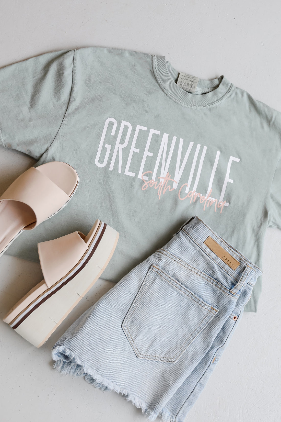 Sage Greenville South Carolina Script Tee