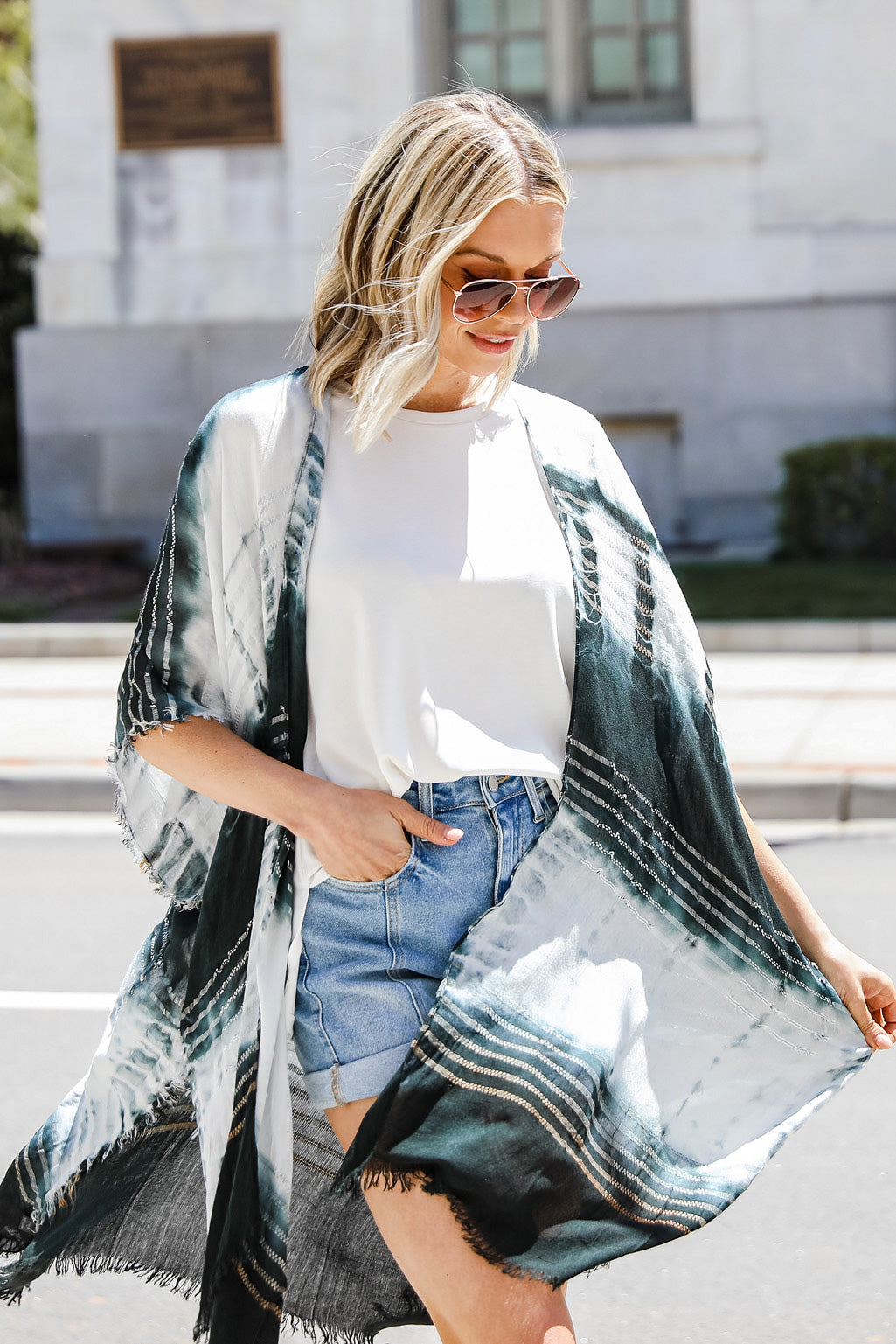 Soak Up The Sun Tie-Dye Kimono
