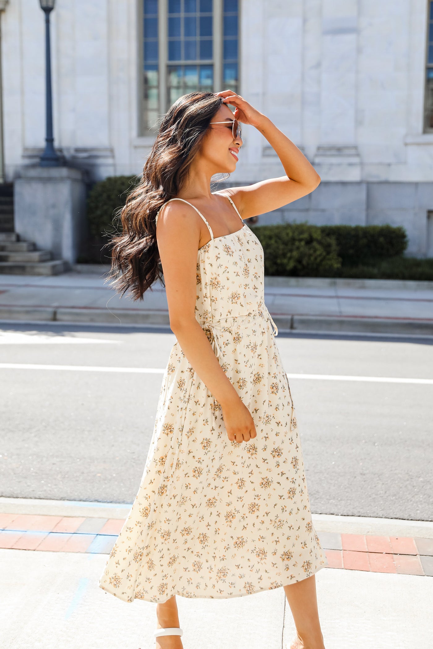 FINAL SALE - Spring Perfection Floral Midi Dress