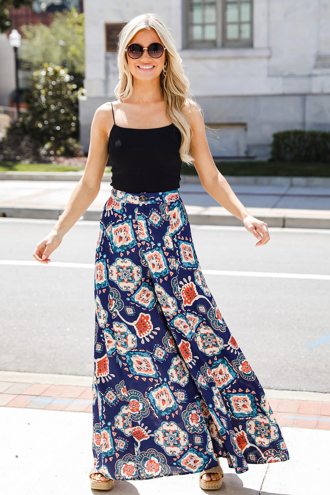 FINAL SALE - Tropical Temperatures Satin Pants