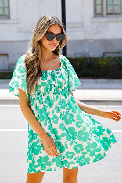 Passionate Forever Floral Mini Dress