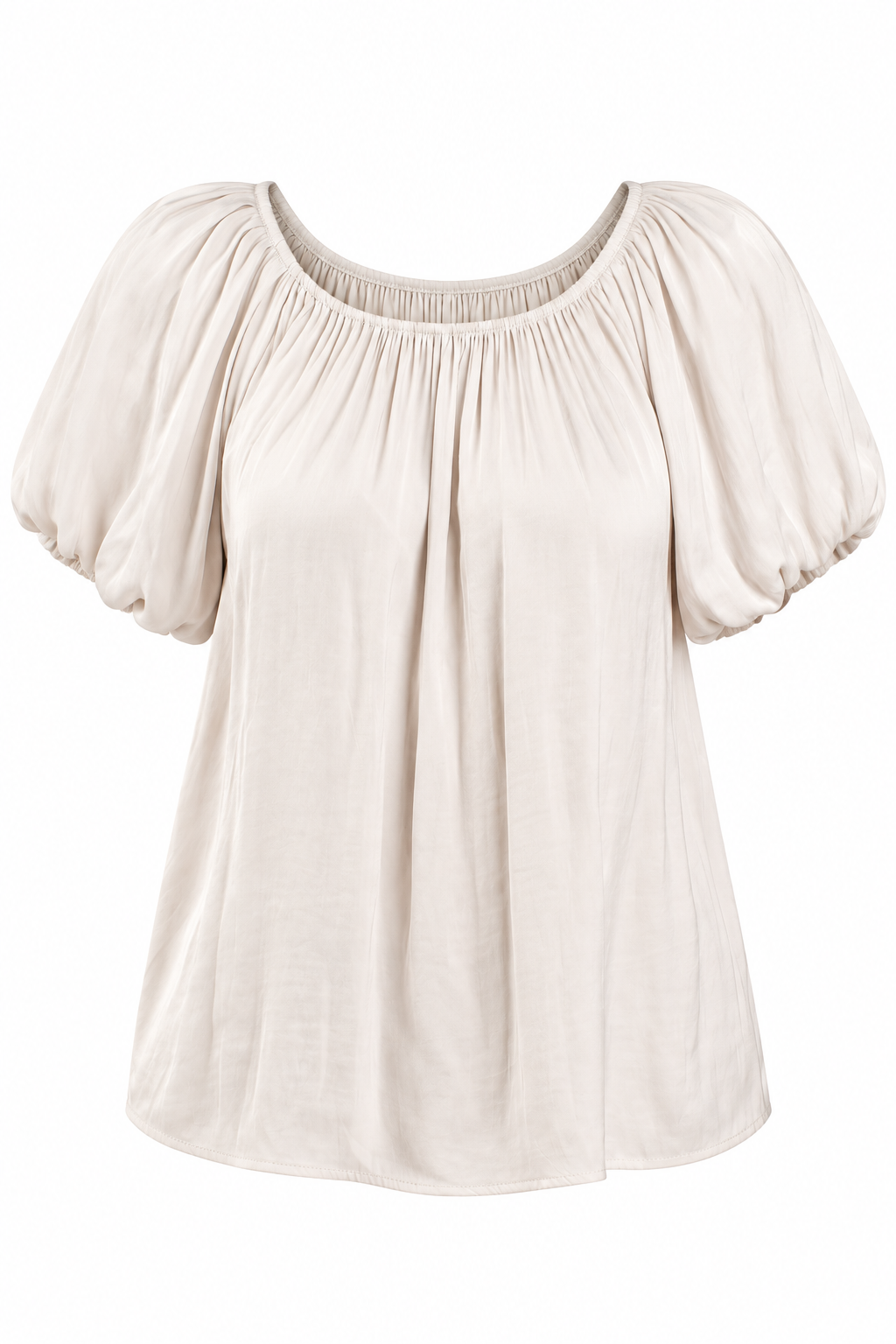 A Little Poetry Cream Puff Sleeve Blouse