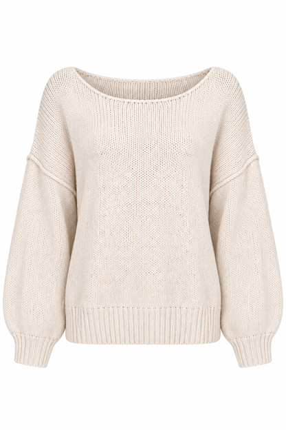Moments Of Cozy Cream Sweater