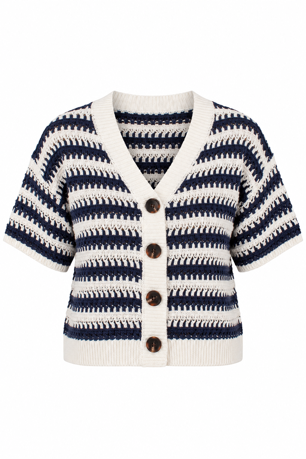 Meant For Keeps Striped Navy Knit Top