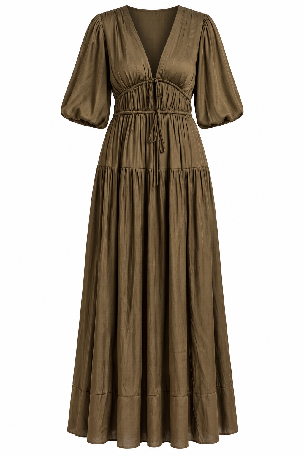 Beautifully Yours Puff Sleeve Maxi Dress