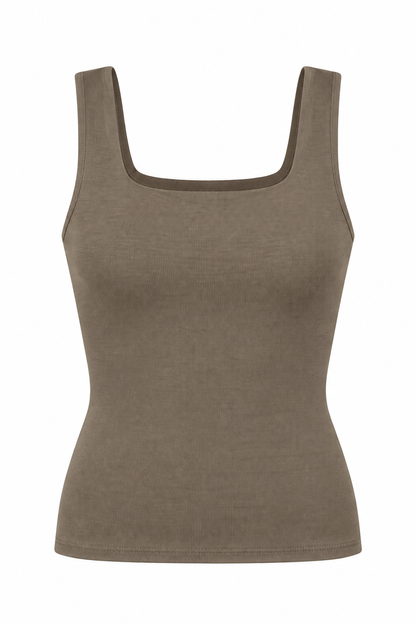 AnnaKate Square Neck Basic Tank