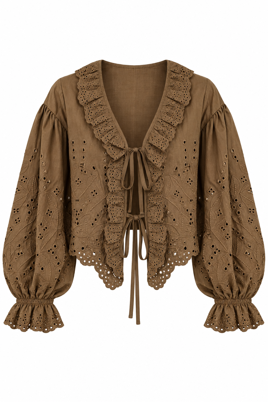 Olive Grove Eyelet Blouse