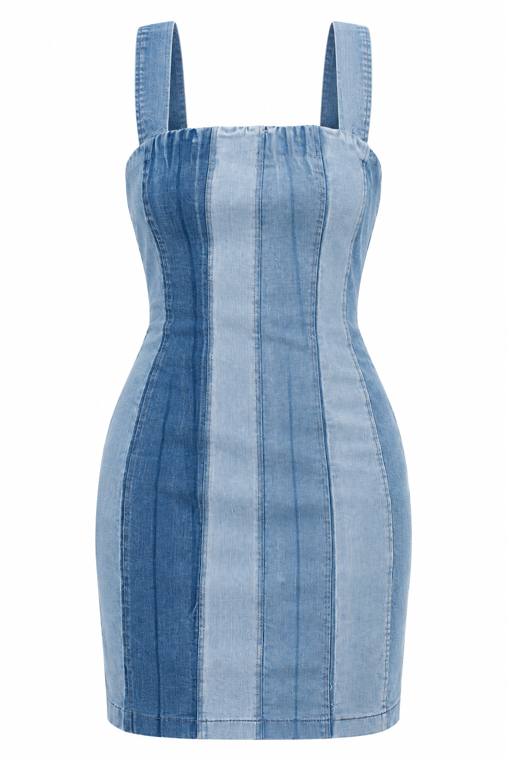 Denim On The Daily Pleated Mini Dress