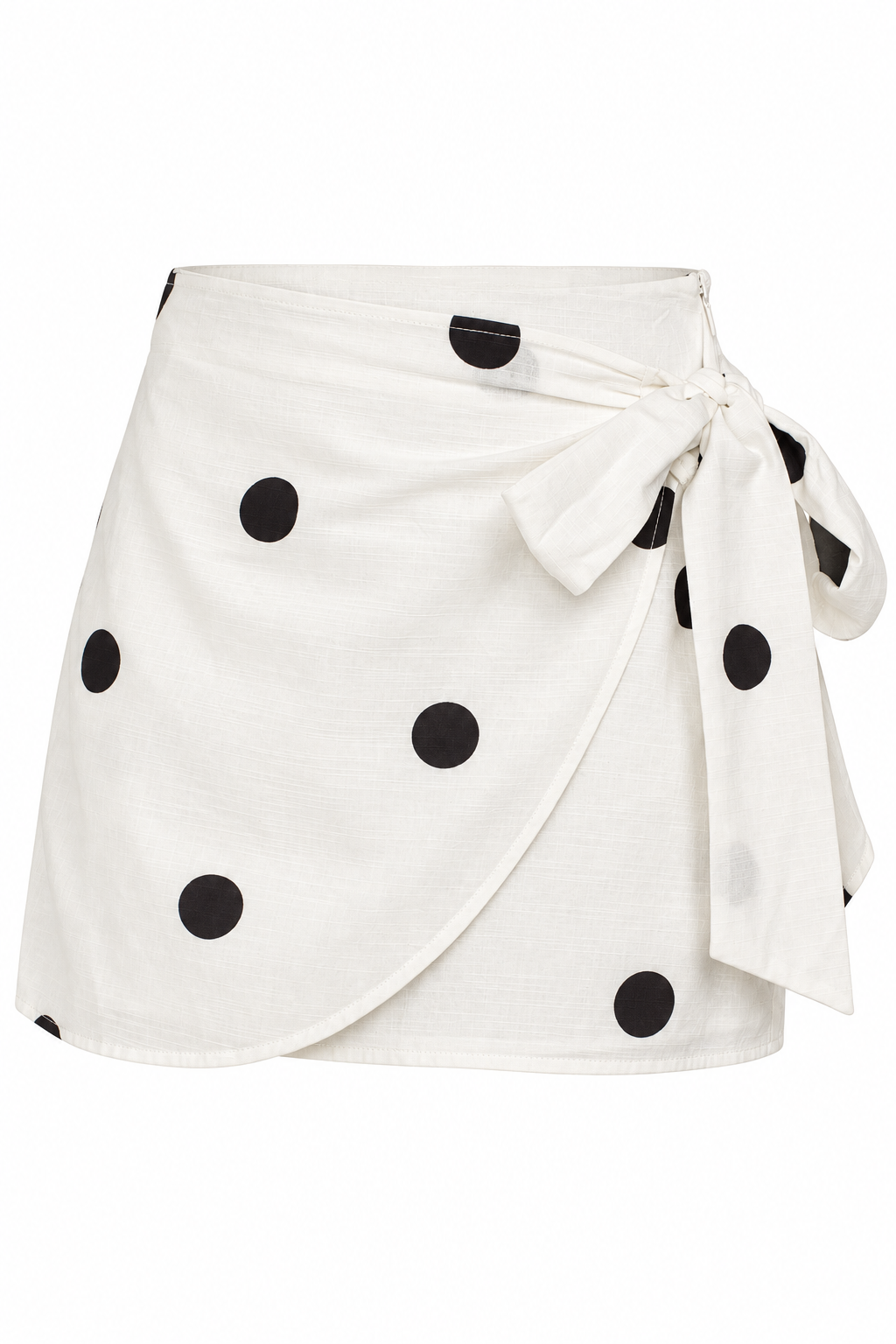 Polished Moment Ivory Polka Dot Mini Skirt