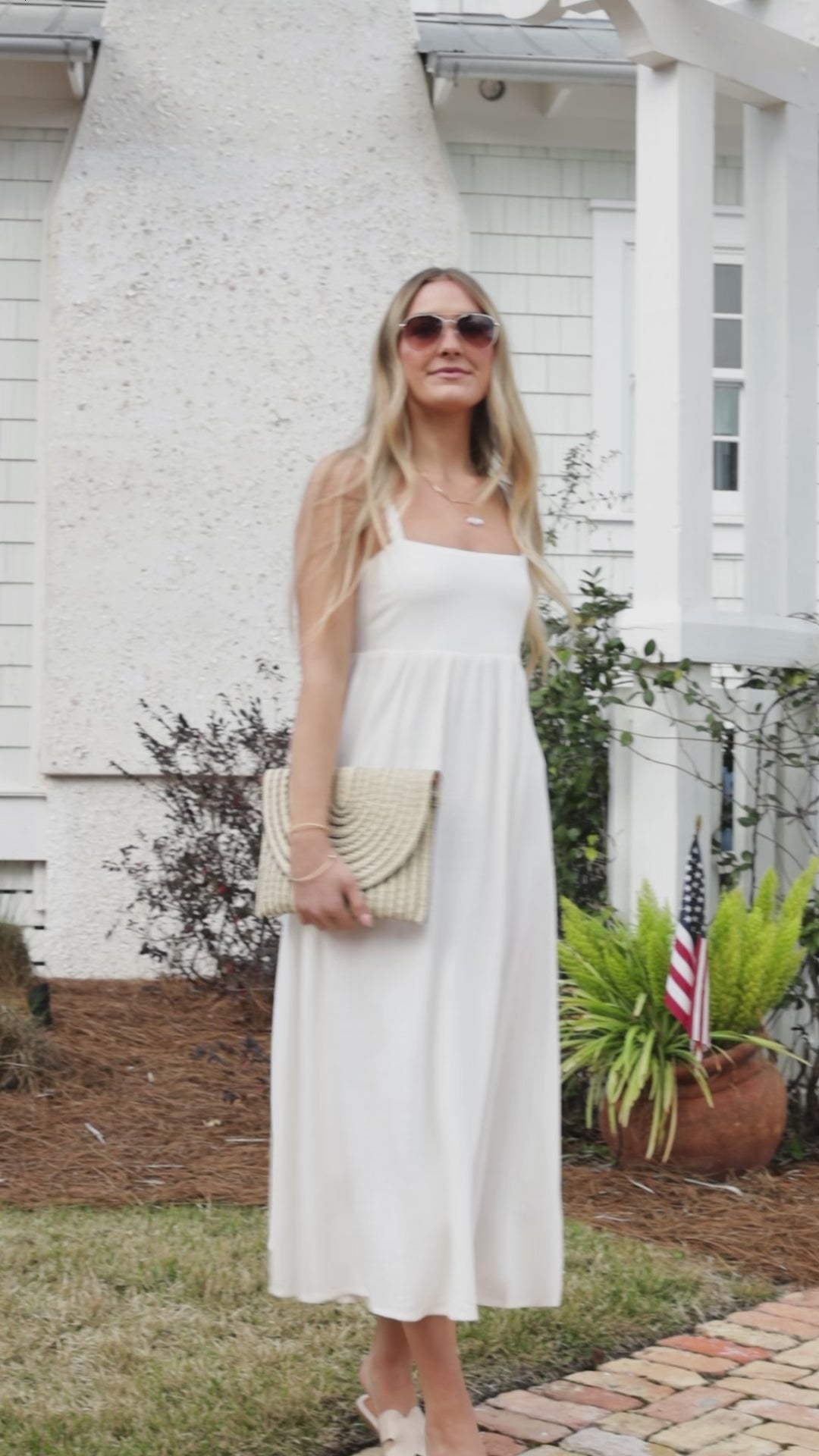 Want It All Sleeveless Off White Maxi Dress