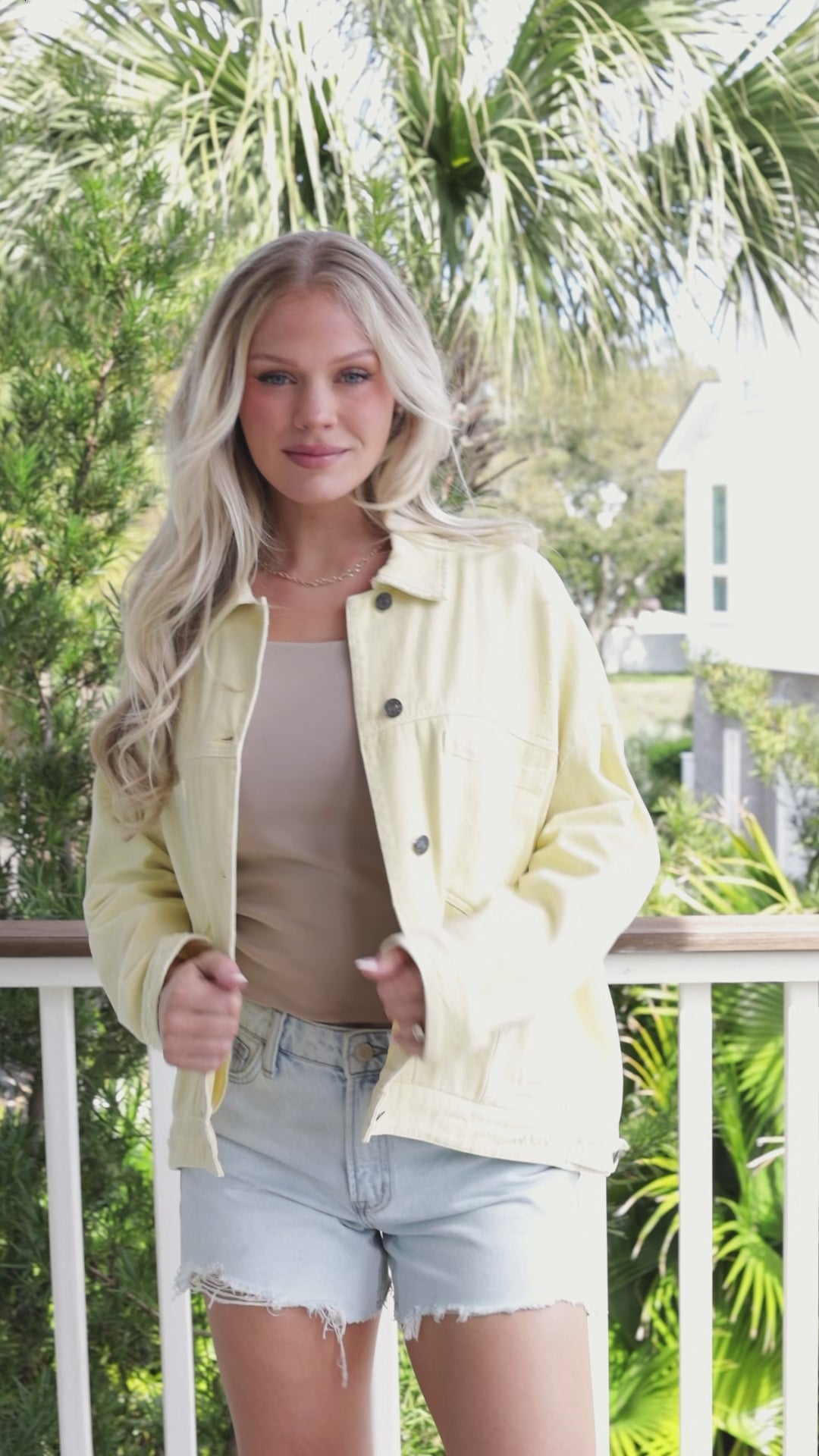 Iconic Travels Yellow Denim Jacket