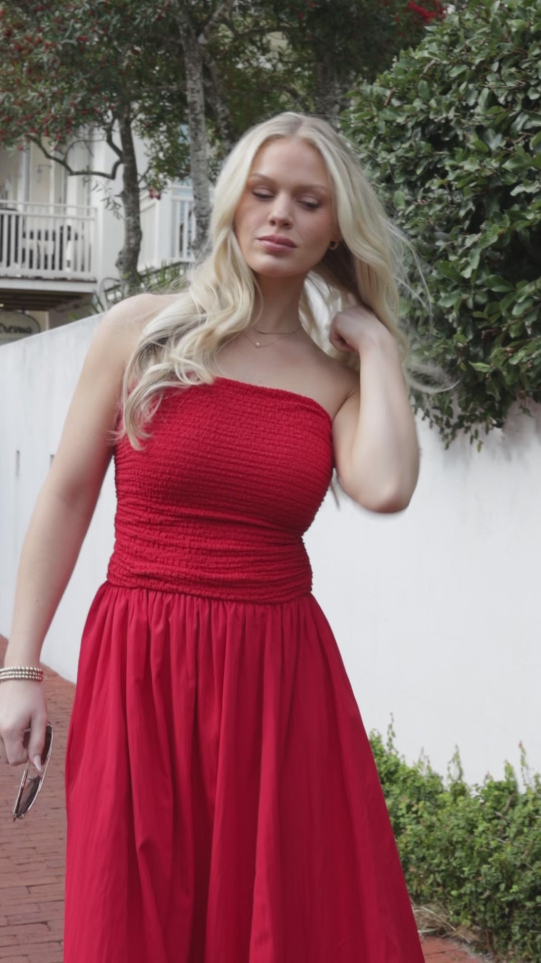 red midi dress formal Salome the back length is 119 cm/ 46.85 inches) Cherry Velvet Midi Dress Teuta
