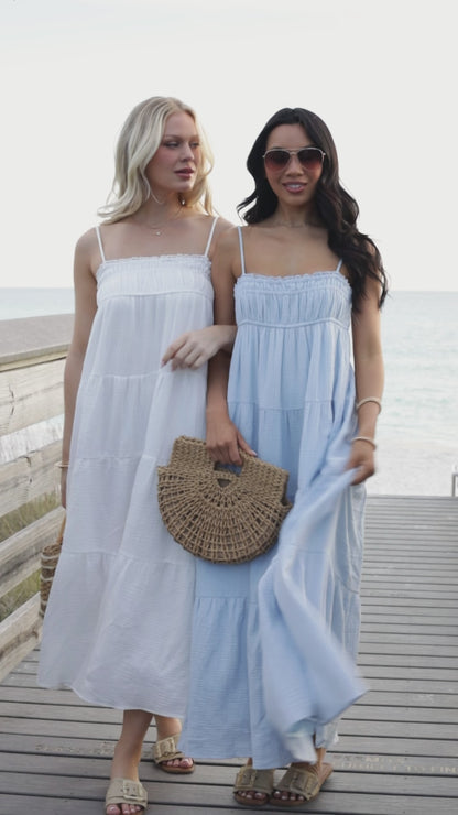 Sail Away Tiered Maxi Dress