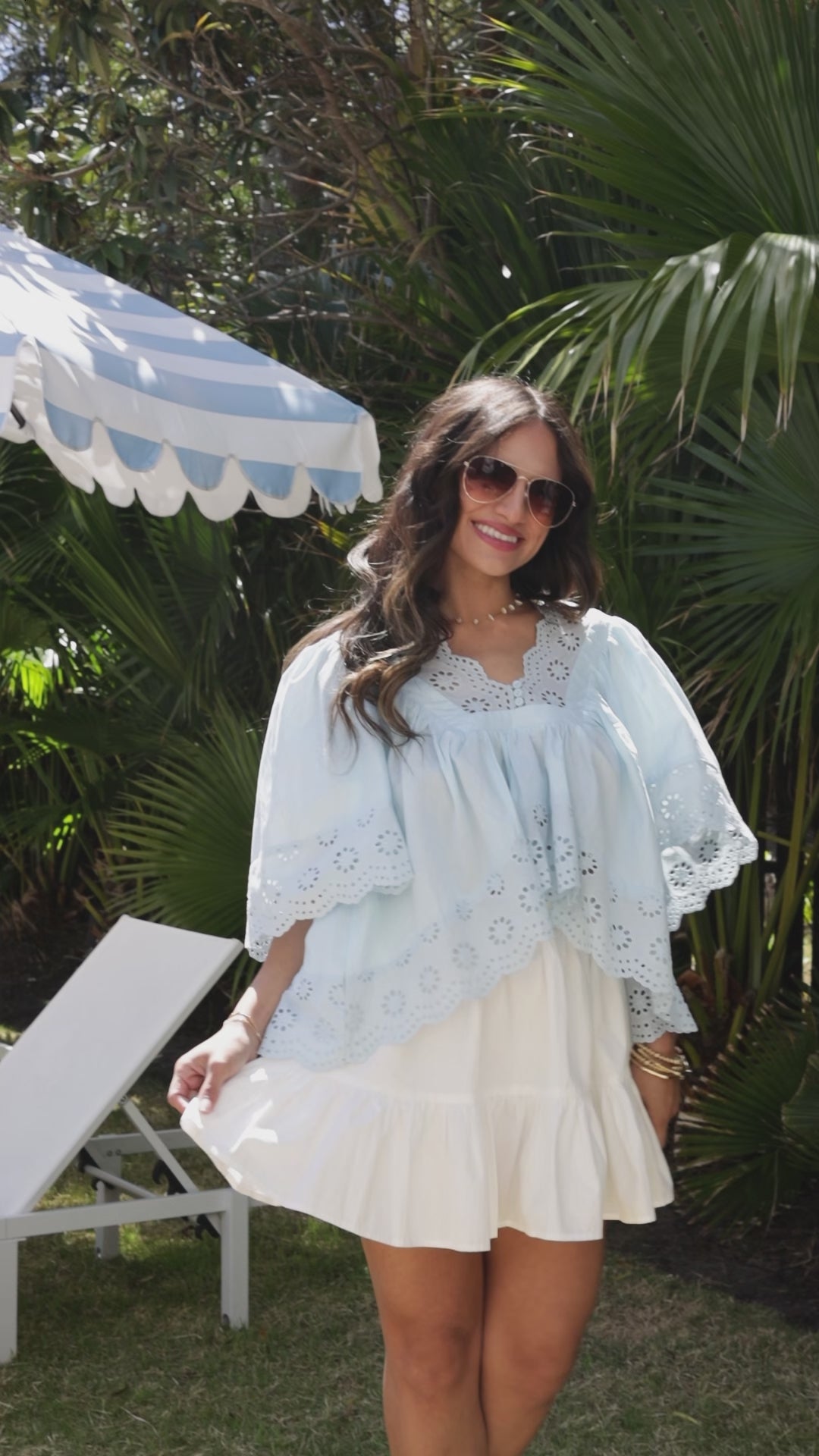 Sweet Daisy Eyelet Blouse