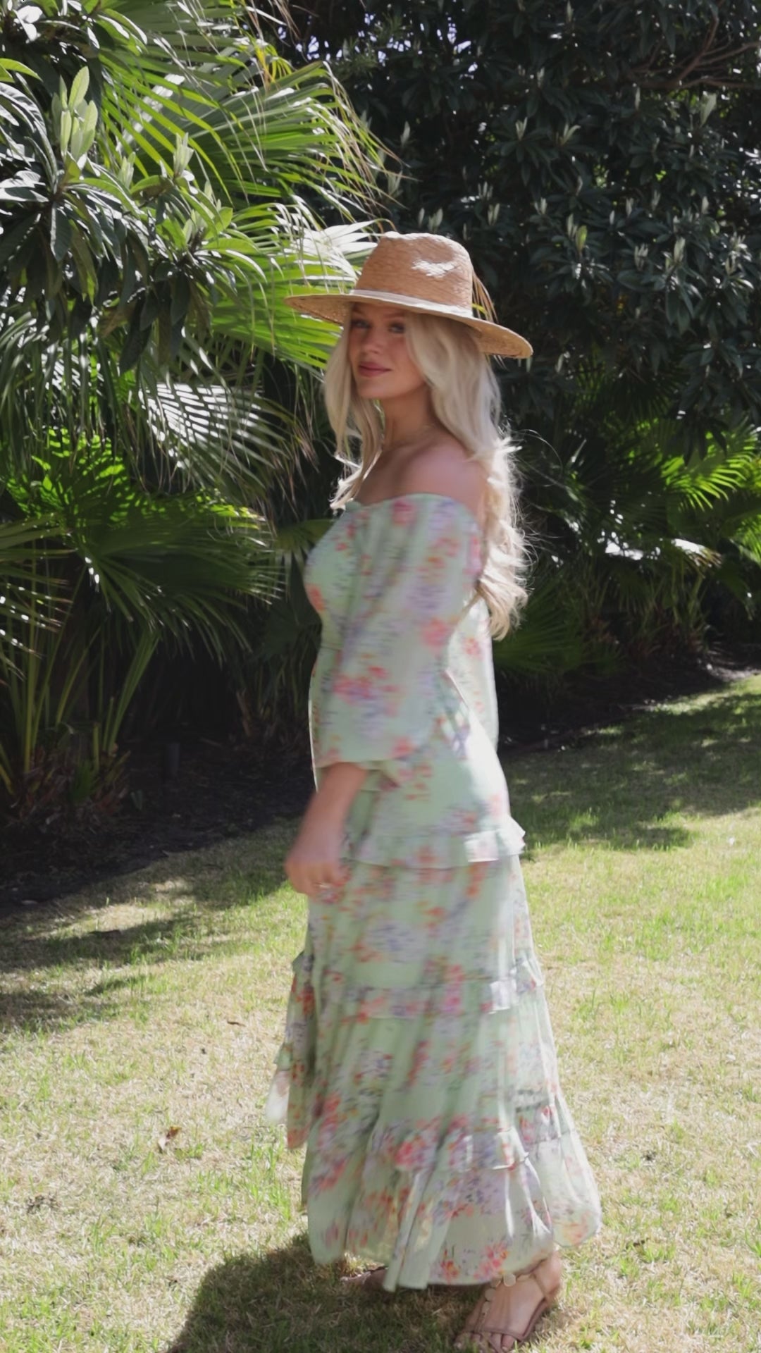 floral garden party dress Linen Summer Vintage a vibrant mix of floral delights that capture the essence of a joyful spring garden in full bloom Garden Party Smocked Floral Maxi