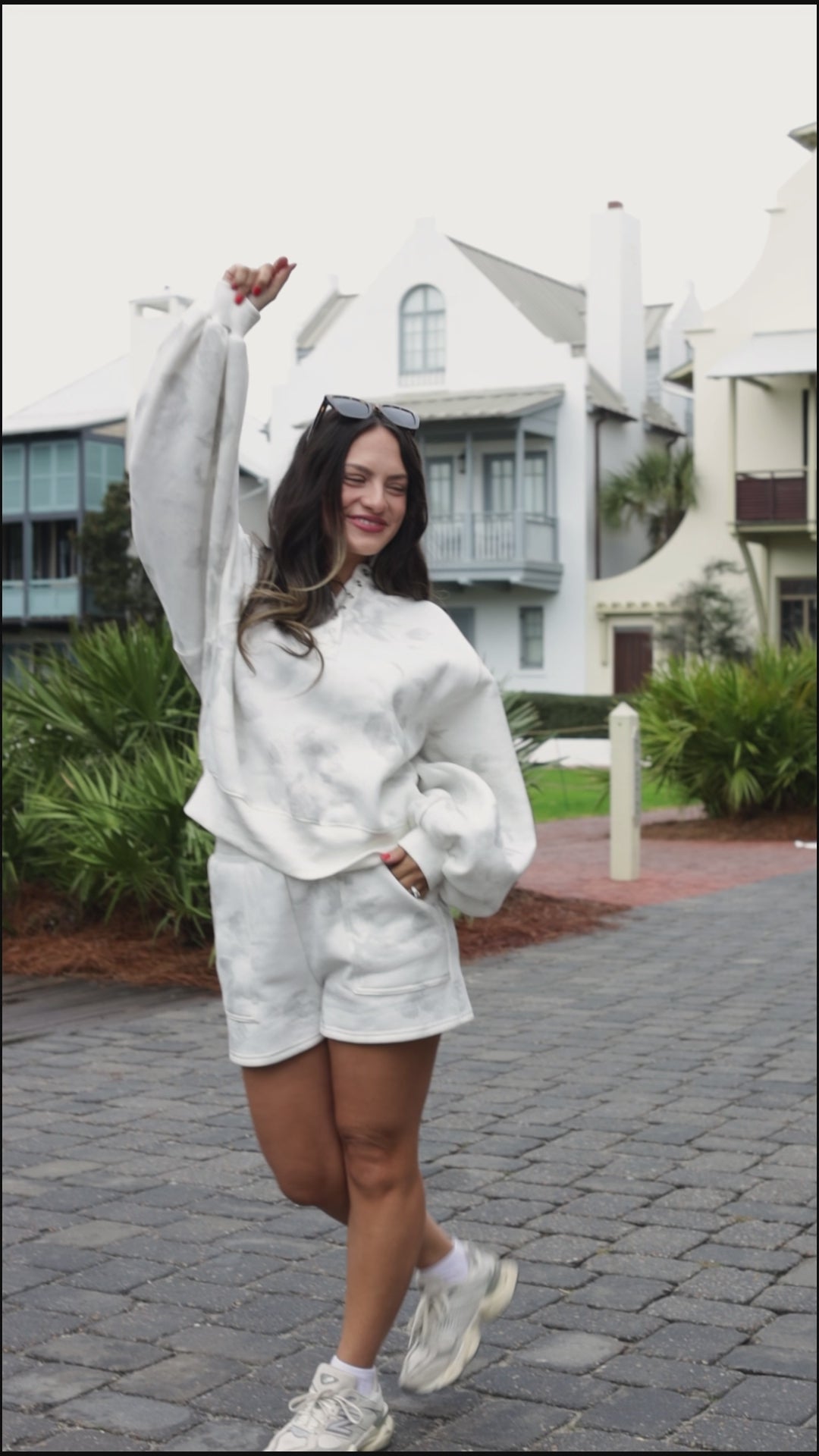 Arctic Drift White Camo Lounge Shorts