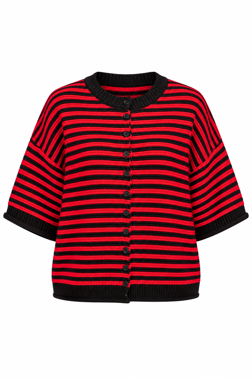 Kickoff Ready Red Striped Sweater