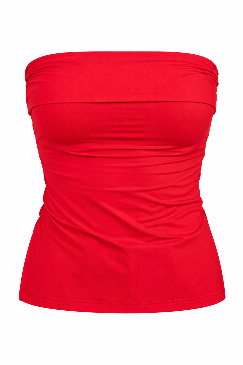 On The Sidelines Red Strapless Top