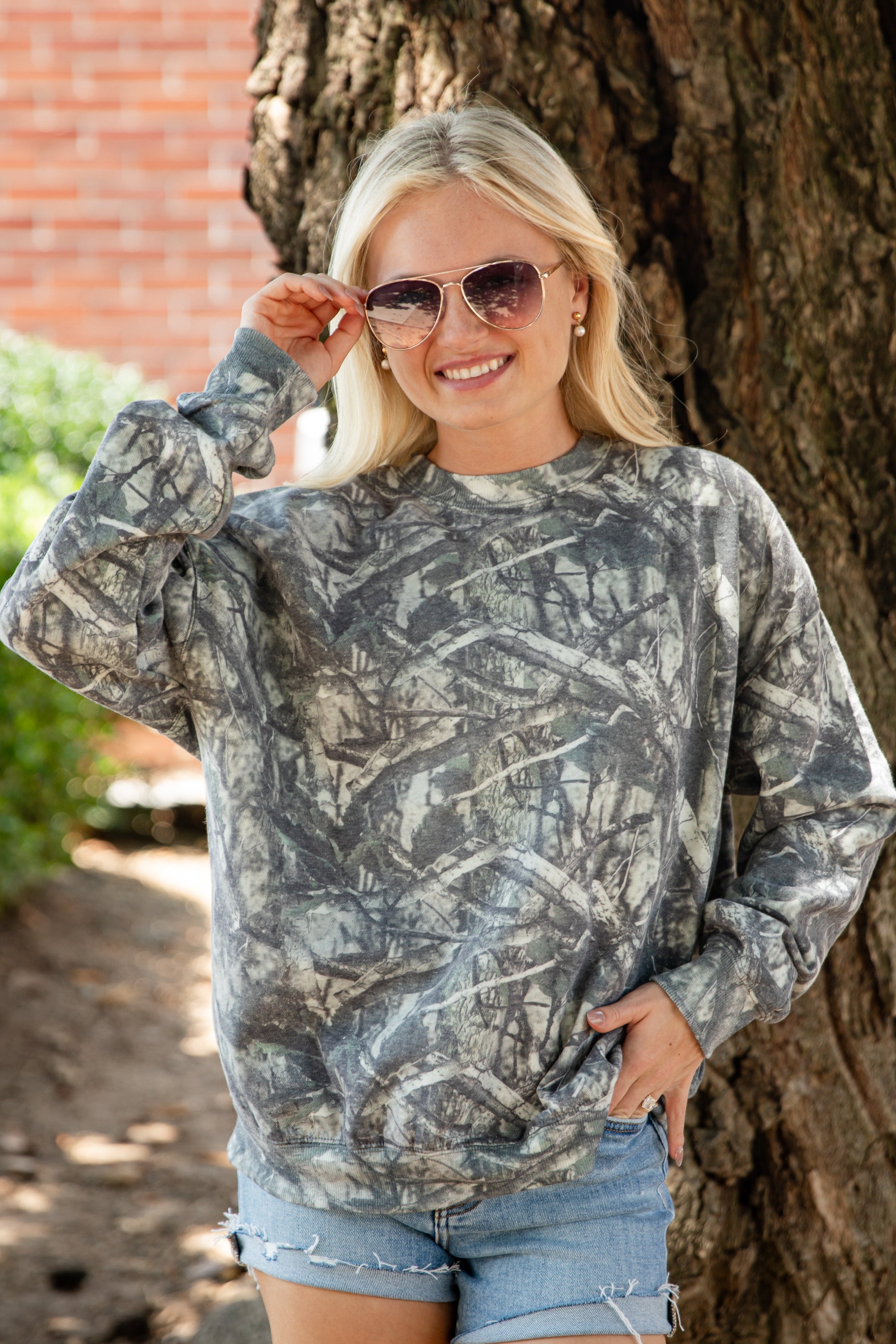 Camo Give Me Jesus and Hallelujahs Crewneck | DU Exclusive