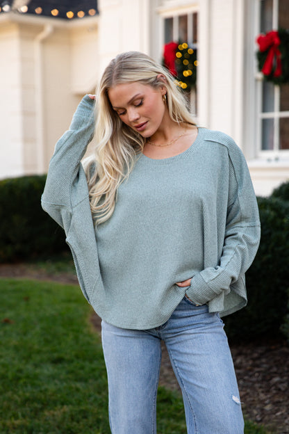 Snowy Pine Long Sleeve Knit - DU Deal