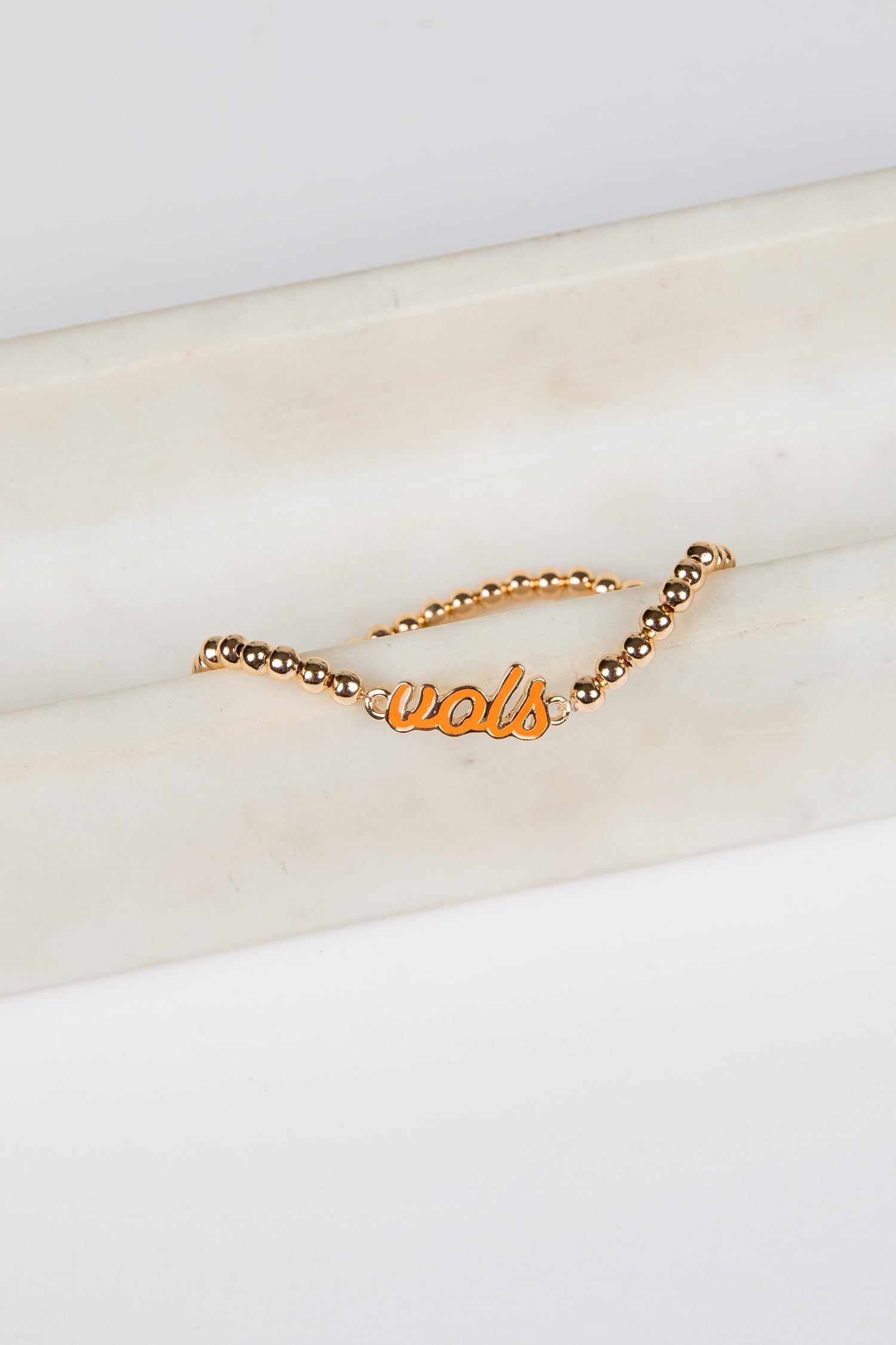 Gold bracelet with &