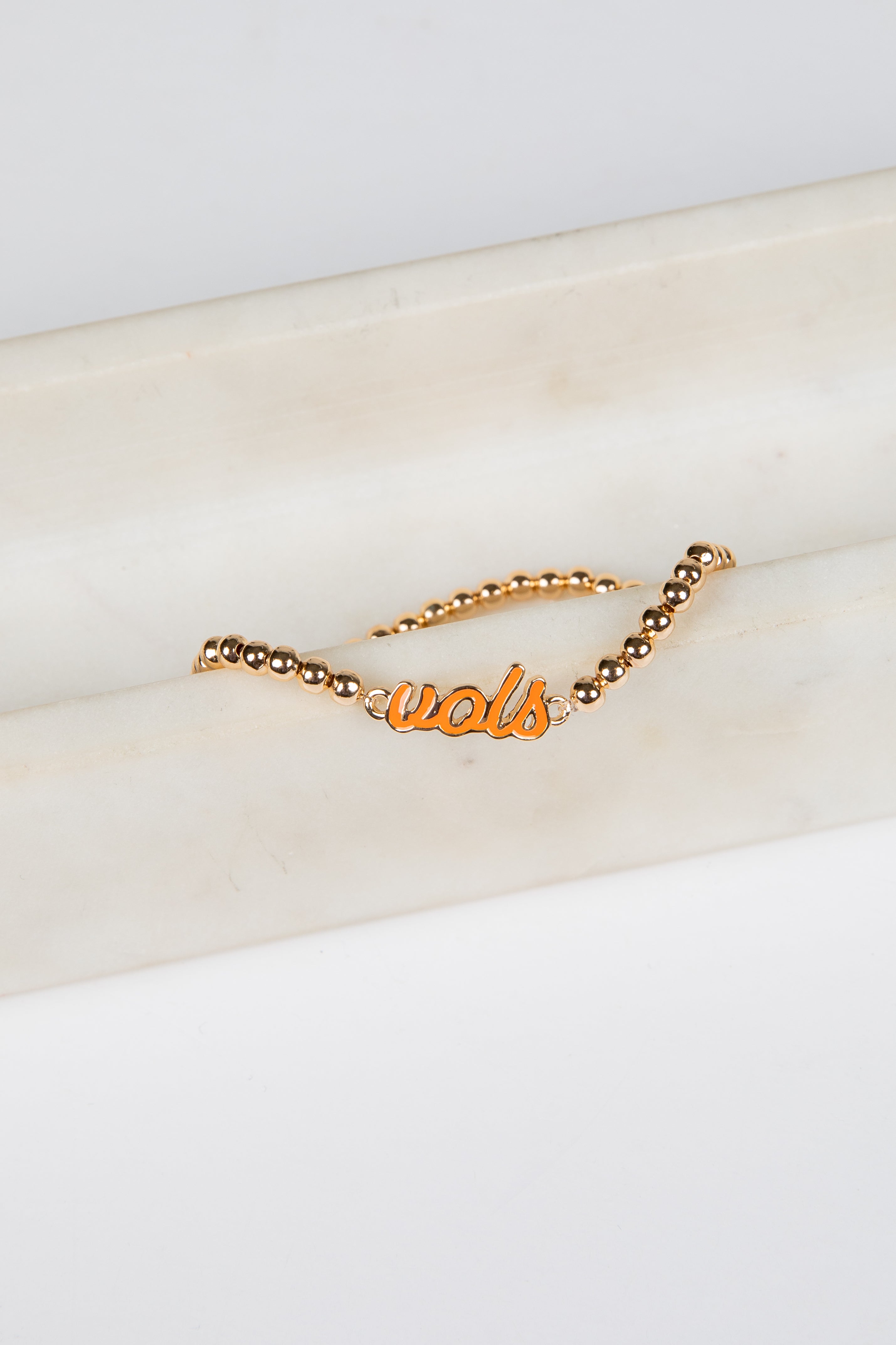 Gold bracelet with &