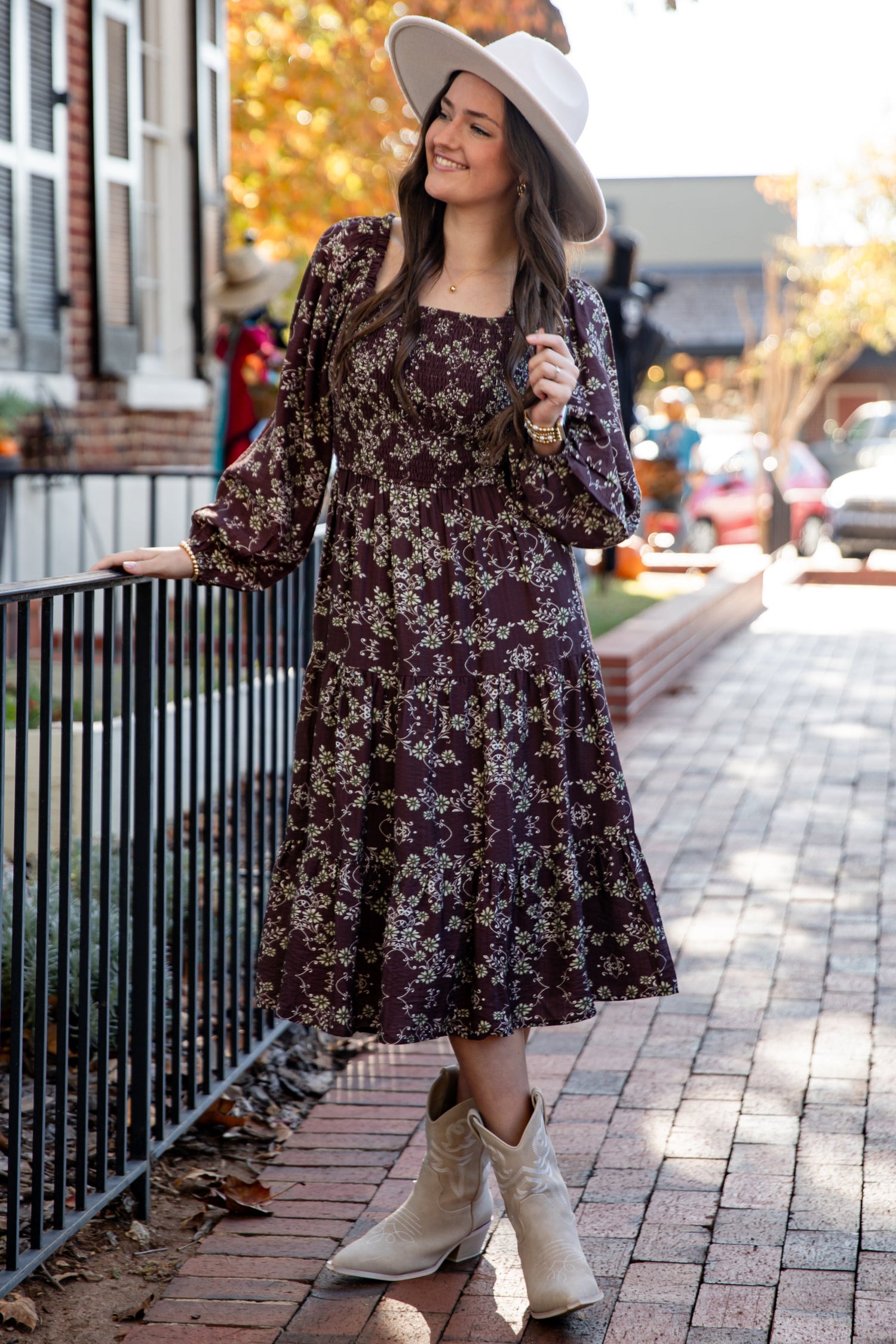 fall floral dresses