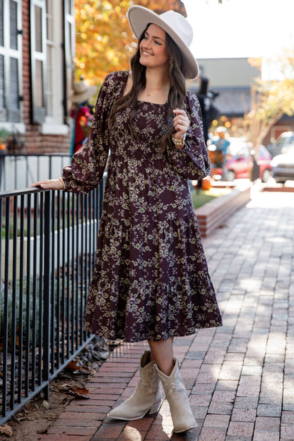 fall floral dresses