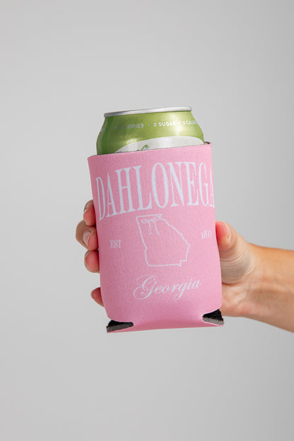 Pink can cooler with &