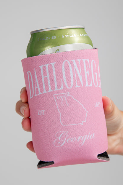 Pink can cooler with &