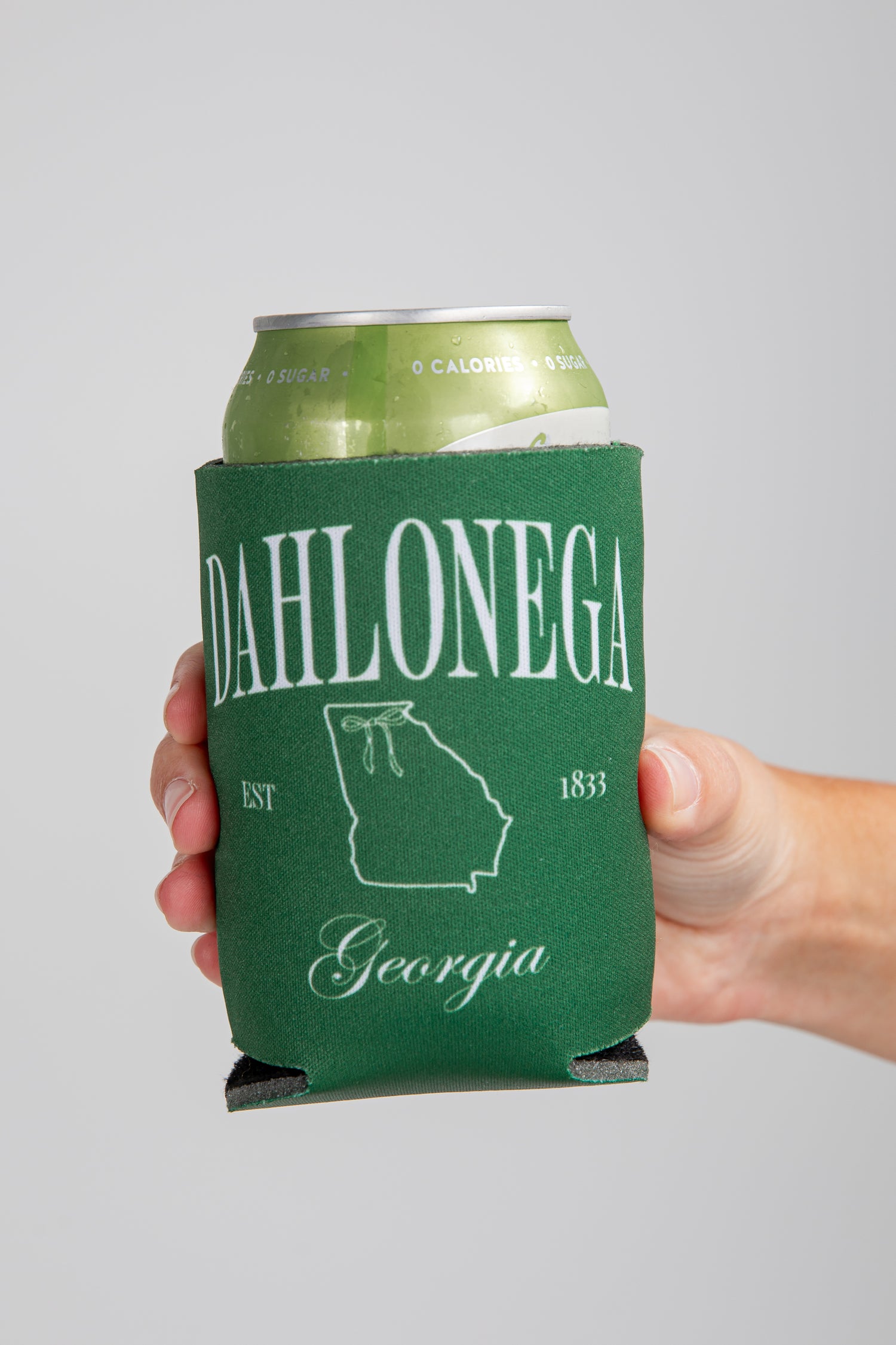 Green can cooler with &