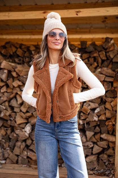 Cozy Wrangler Camel Vest | Women's Vests | Shop Dress Up Camel / Large Cozy Wrangler Camel Vest | Women's Vests | Shop Dress Up Camel / Large