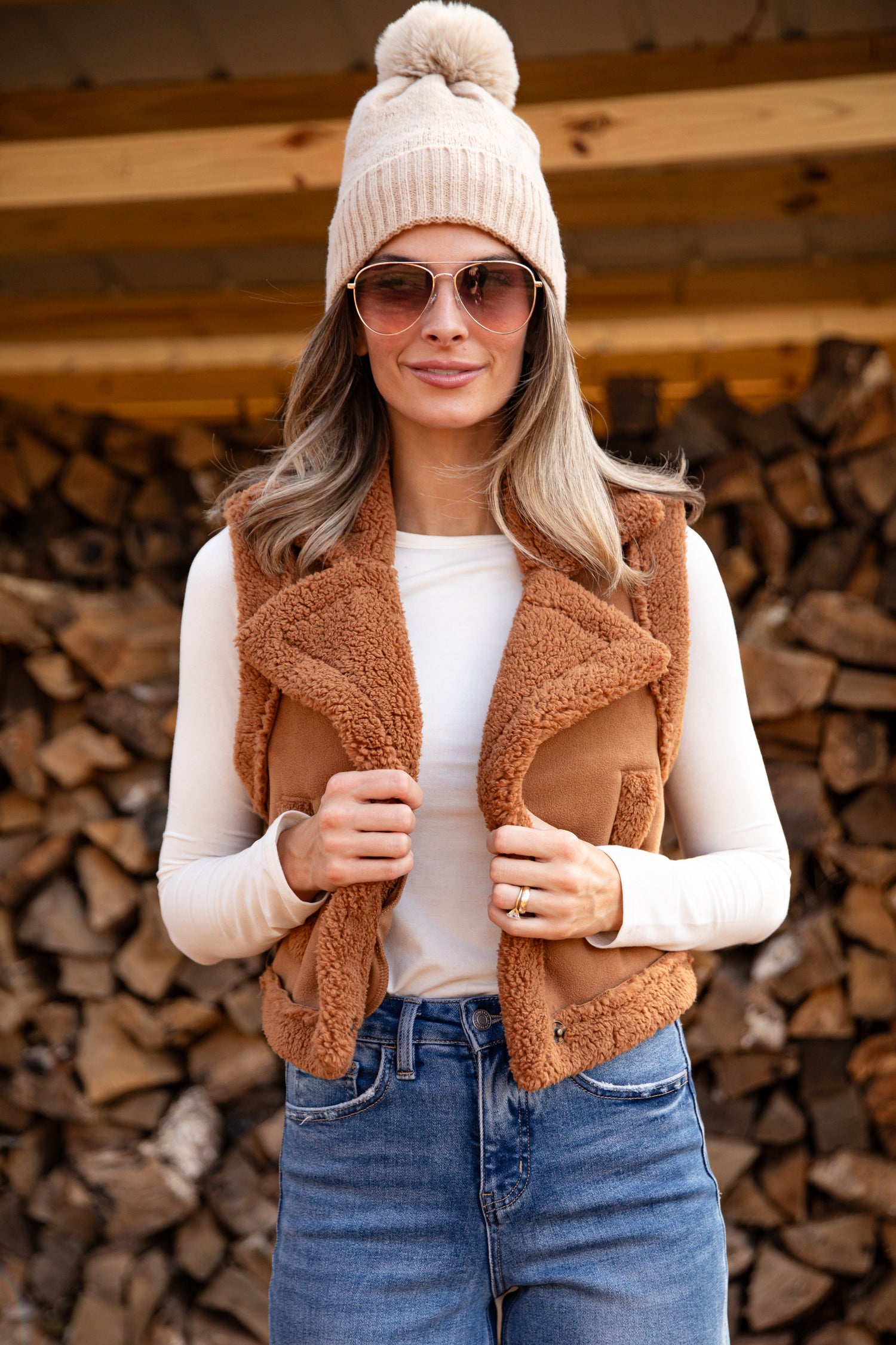 Cozy Wrangler Camel Vest | Women's Vests | Shop Dress Up Camel / Large Cozy Wrangler Camel Vest | Women's Vests | Shop Dress Up Camel / Large
