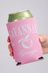 Pink can cooler with &