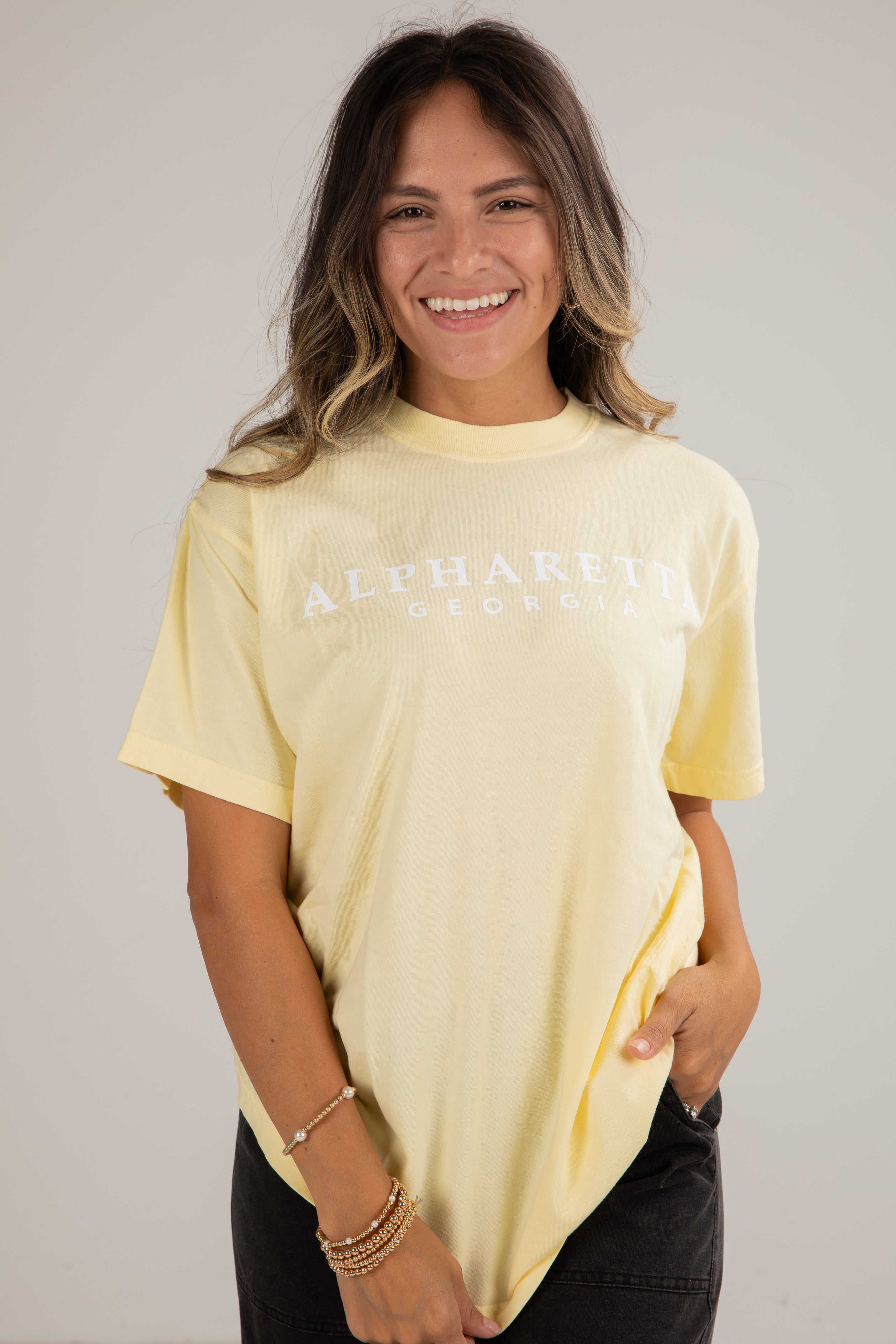 Yellow Alpharetta Georgia Tee | DU Exclusives | ShopDressUp – Dress Up