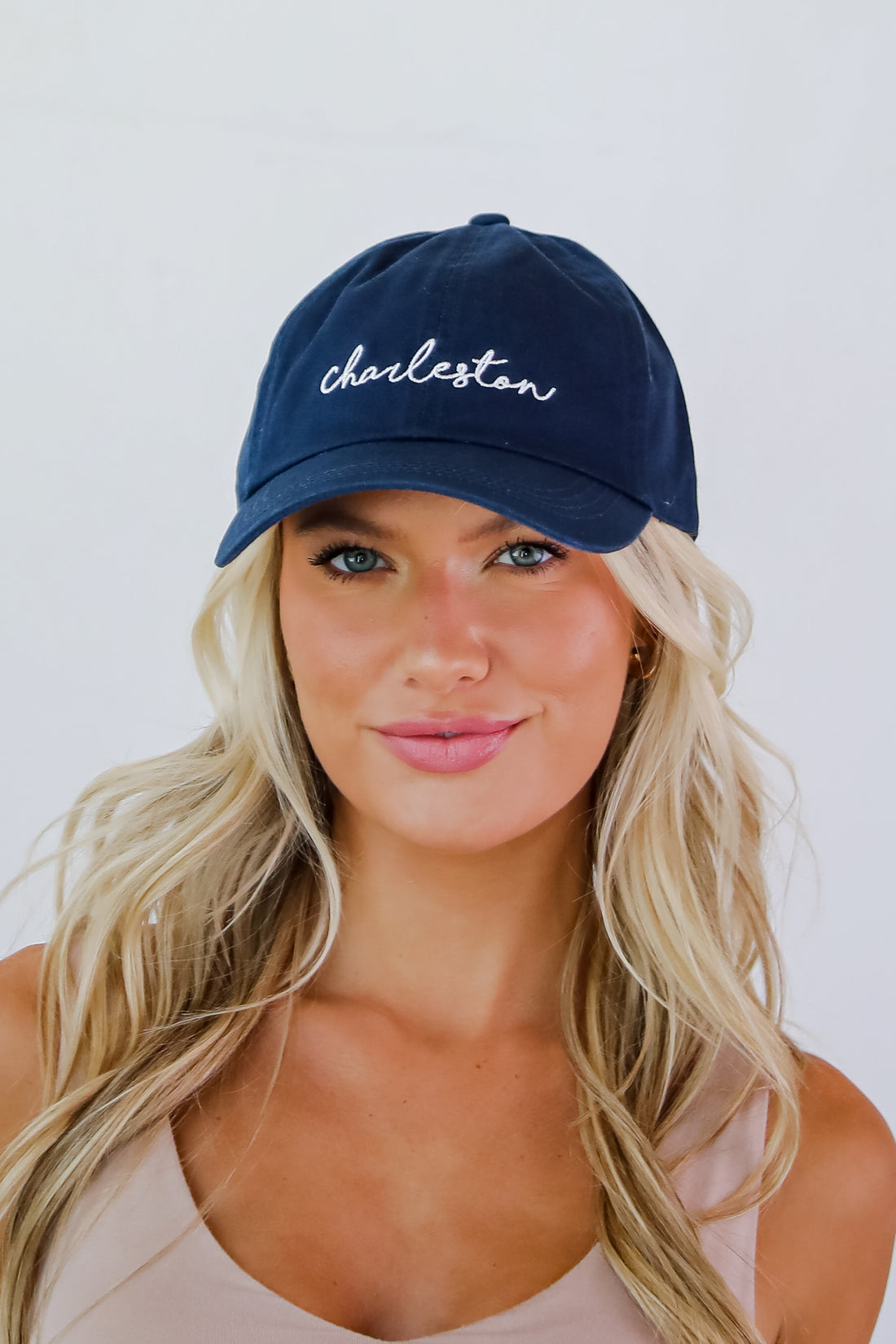 Charleston Script Embroidered Hat