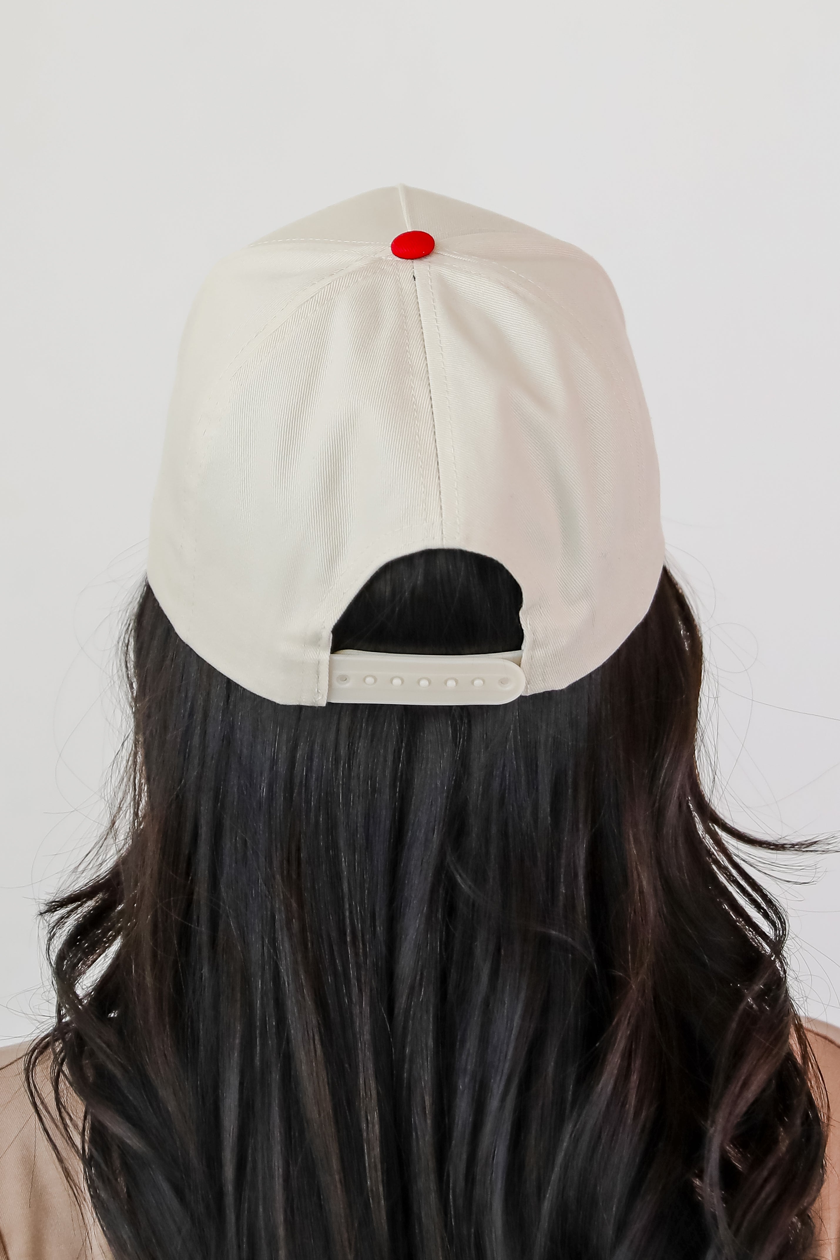 Red Atlanta Georgia Color Block Embroidered Hat