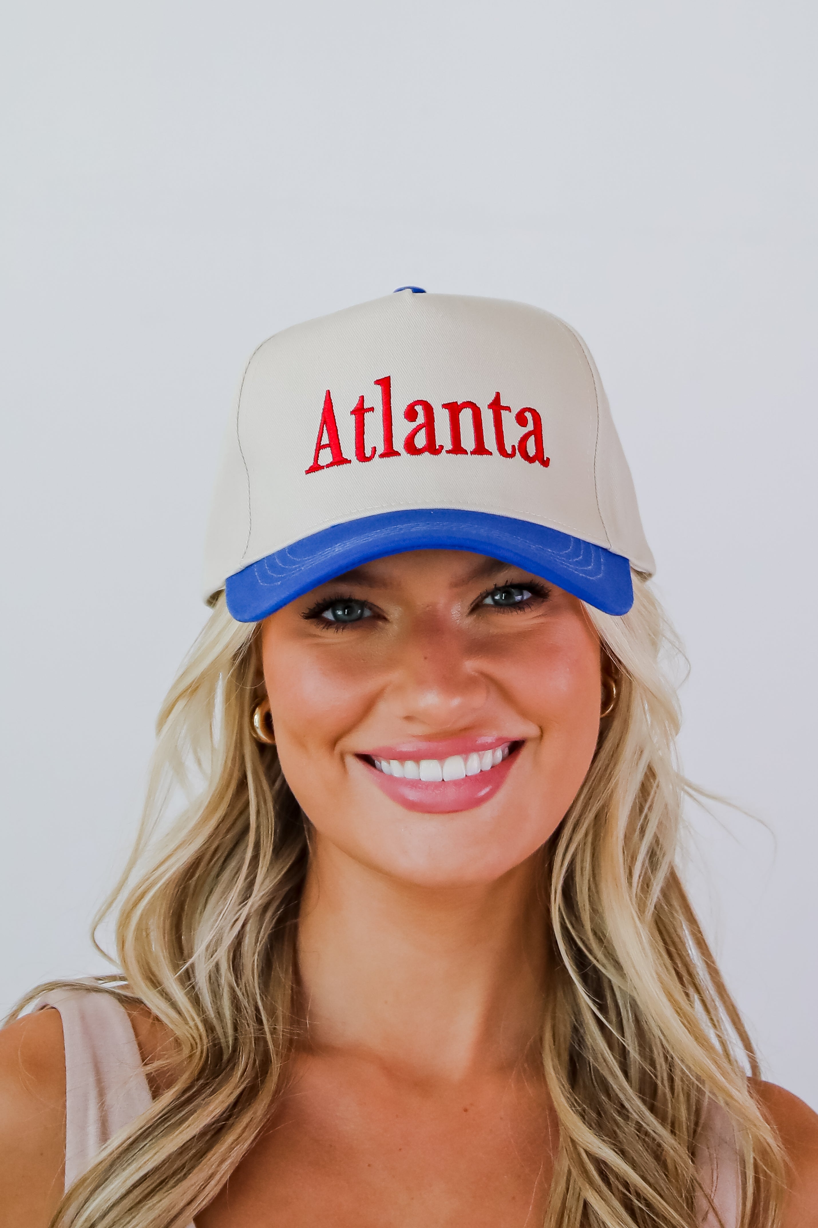 Atlanta Color Block Embroidered Hat