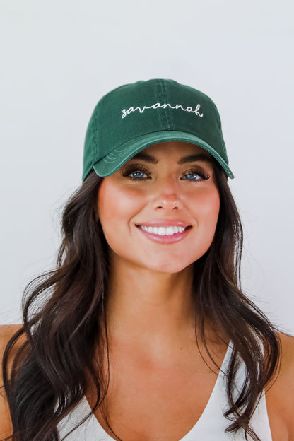 Savannah Script Embroidered Hat