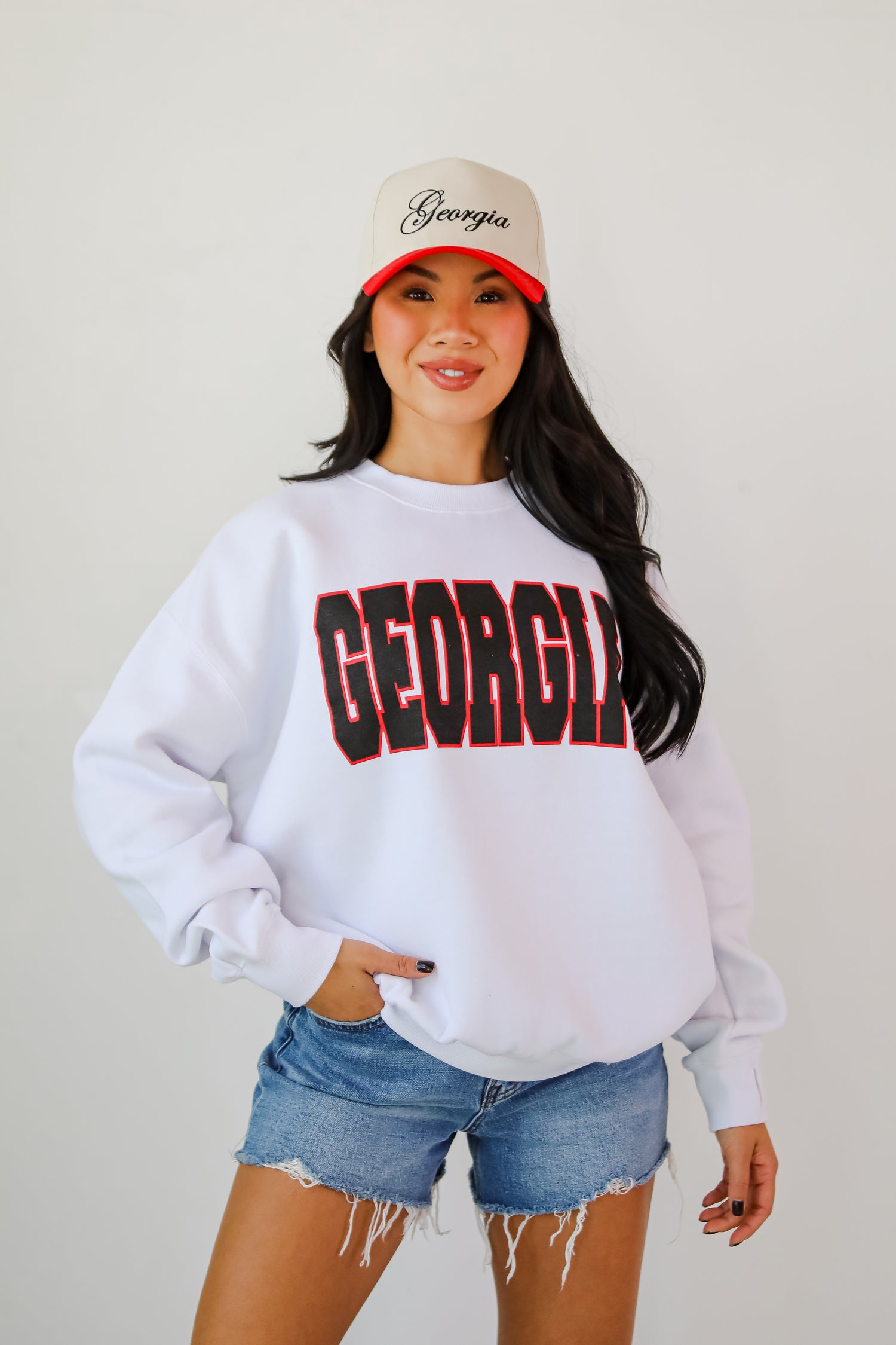 White Georgia Sweatshirt