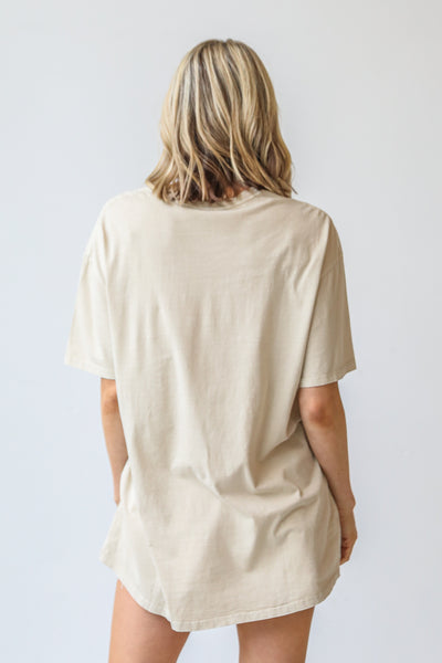 taupe Alabama Graphic Tee back view